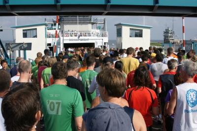 de boot op